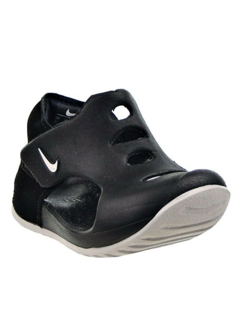 NIB Nike TD Sunray Protect 3 Sandals Black Foam/White- Size 8C